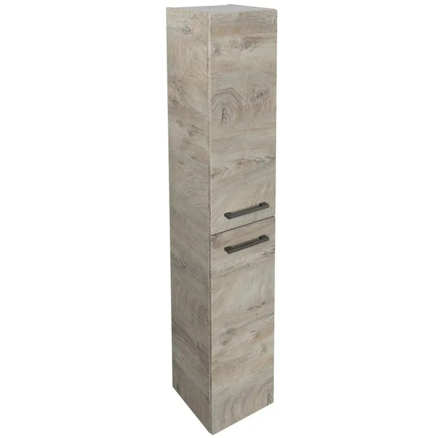 Fackelmann Bad-Hochschrank Oxford Eiche Natur mit 2 Türen und Soft-Close-Funktion, B/T/H: 30 x 31,8 x 162 cm - Bild 2