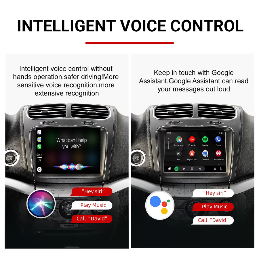 ANYFAR Kabelloses CarPlay und Android Auto Nachrüstkit Decoder-Box für Dodge Challenger, Journey, Charger und Durango (2011-2017), Schwarz - Bild 5