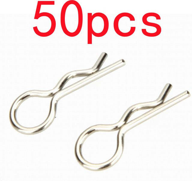 SCLMRC Universal Körper Clips Pin, 50-teiliges Set, für RC Auto Lkw Buggy - Bild 1