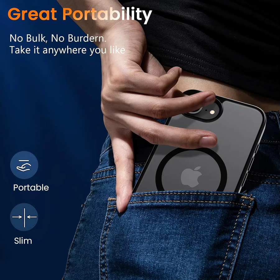 Magnetische Matte Handyhülle mit MagSafe Kompatibilität für Apple iPhone in Grün - Bild 2