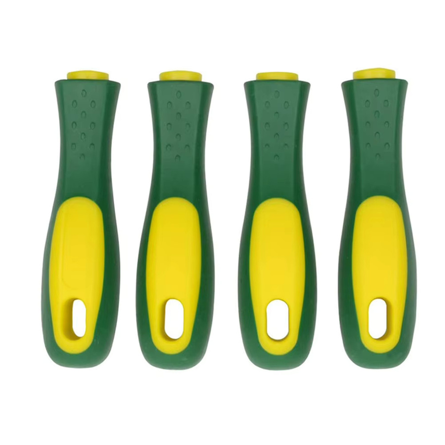 VIBRATITE Gummi-Feilengriffe im 4er-Set, Mehrfarbig, für Metallfeilen und Holzraspel, Länge: 10,8 cm (4-1/3 Zoll) - Bild 2