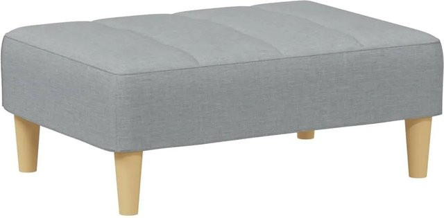 vidaXL Fußhocker Hellgrau aus Stoff B/T/H: 77 x 55 x 31 cm - Bild 1