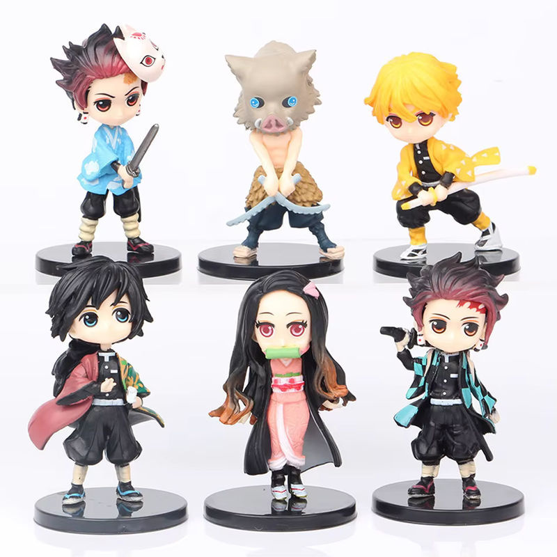 Bandai Q Posket Dämon Slayer Figuren Set aus PVC, mehrfarbig, Mini-Puppen für Desktop und Dekoration - Bild 3
