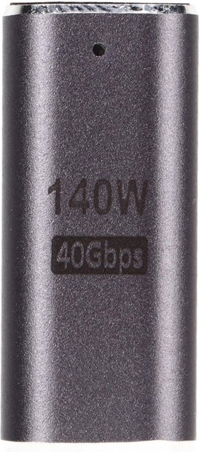 Neoglint USB C 90 Grad Magnetadapter in Grau mit 140W und 40Gbps für 8K 120Hz Hochgeschwindigkeitsübertragung - Bild 1