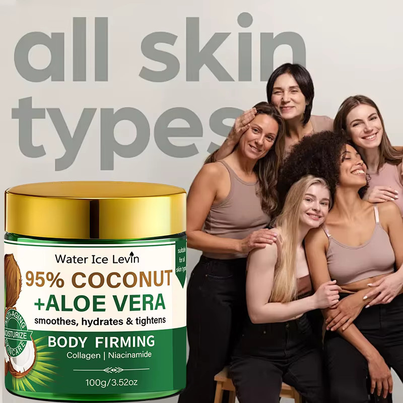 Water Ice Levin Körperpflegecreme mit Aloe Vera, Kollagen, Niacinamid, Unisex - Bild 2