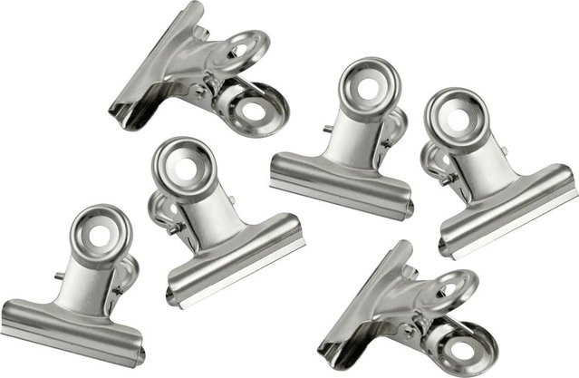 Meyco Briefklemmer Foldback Clip aus Metall in Silber - Bild 1