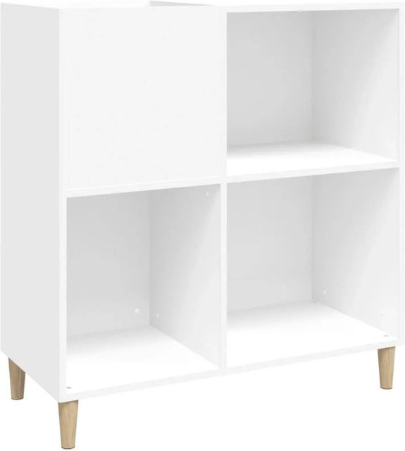 vidaXL Plattenschrank Weiß aus Holzwerkstoff, B/T/H: 84,5 x 38 x 89 cm - Bild 1