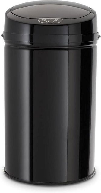 ECHTWERK Infrarot Abfalleimer mit Sensor, rund, schwarz, 30 l, Durchmesser: 30,5 cm, Höhe: 56,5 cm - Bild 1