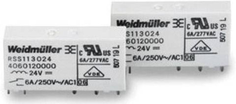 Weidmüller Steckrelais RSS113005 05Vdc-Rel1U, 5 V/DC, 6A, 1 Wechsler, Weiß - Bild 1
