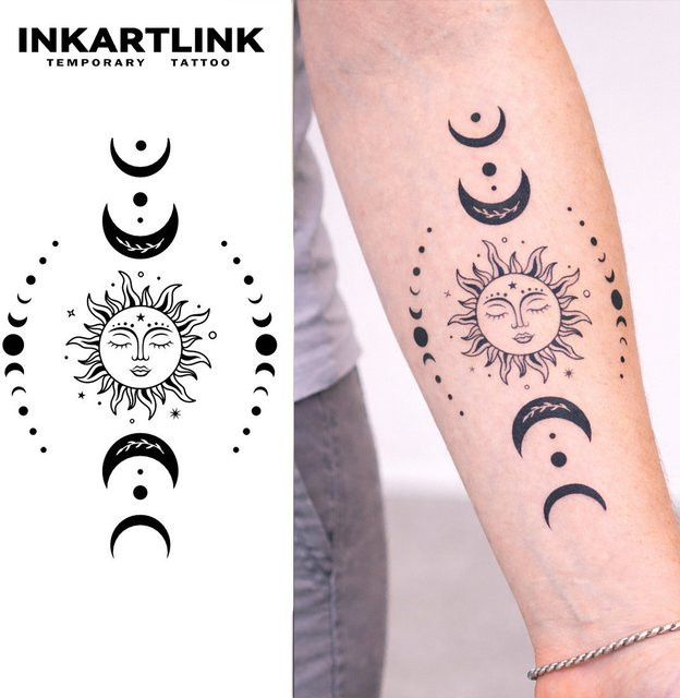 INKARTLINK Bohemian Juice Tattoo Patch, Unisex, wasserfest - Bild 1