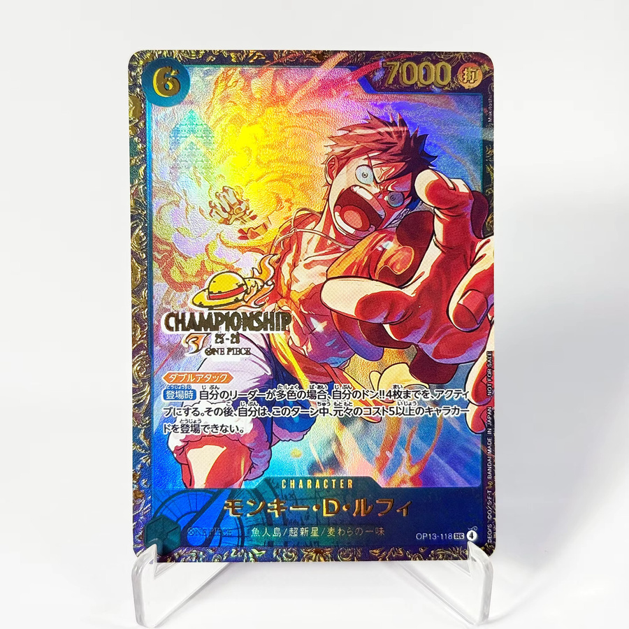 Bandai One Piece Turnier-Promokarte, Anime-Sammelkarten, mit Foliertextur - Bild 2