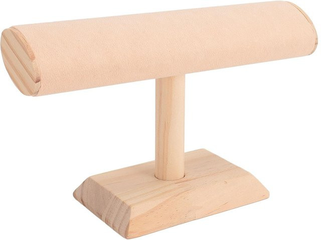 Neoglint 2er-Pack Armbandständer aus Holz in Beige als Schmuck- und Uhrenhalter für das Schlafzimmer - Bild 1