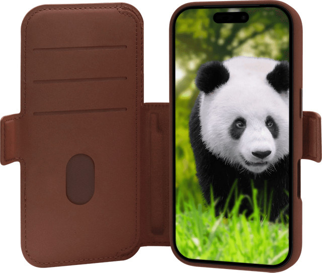 DBramante1928 Lynge iPhone 17 Pro Book Case aus Vollleder mit MagSafe in Braun - Bild 1