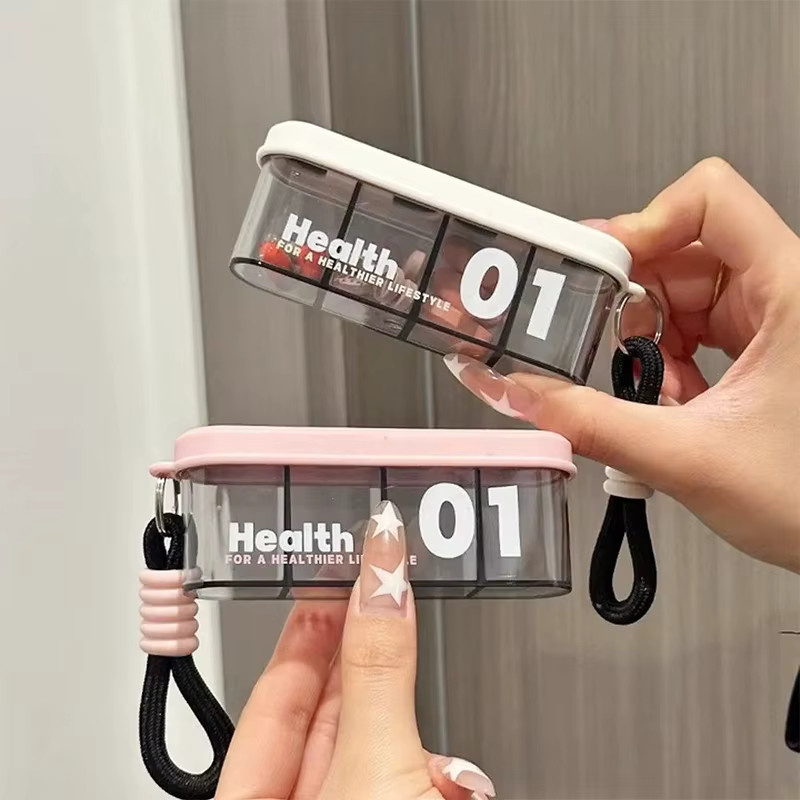 HNKMP Pillendose, 4 Fächer, Unisex - Bild 2