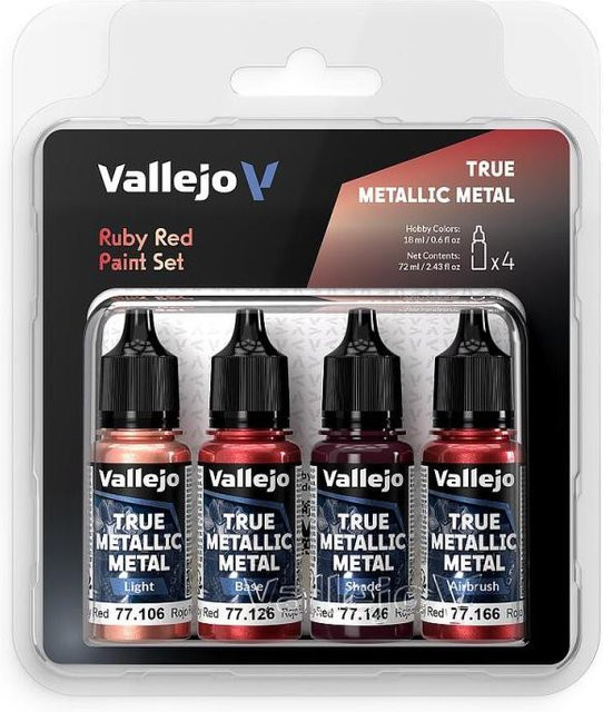 Vallejo Farbset Rubinrot, 4 x 18 ml - Bild 1