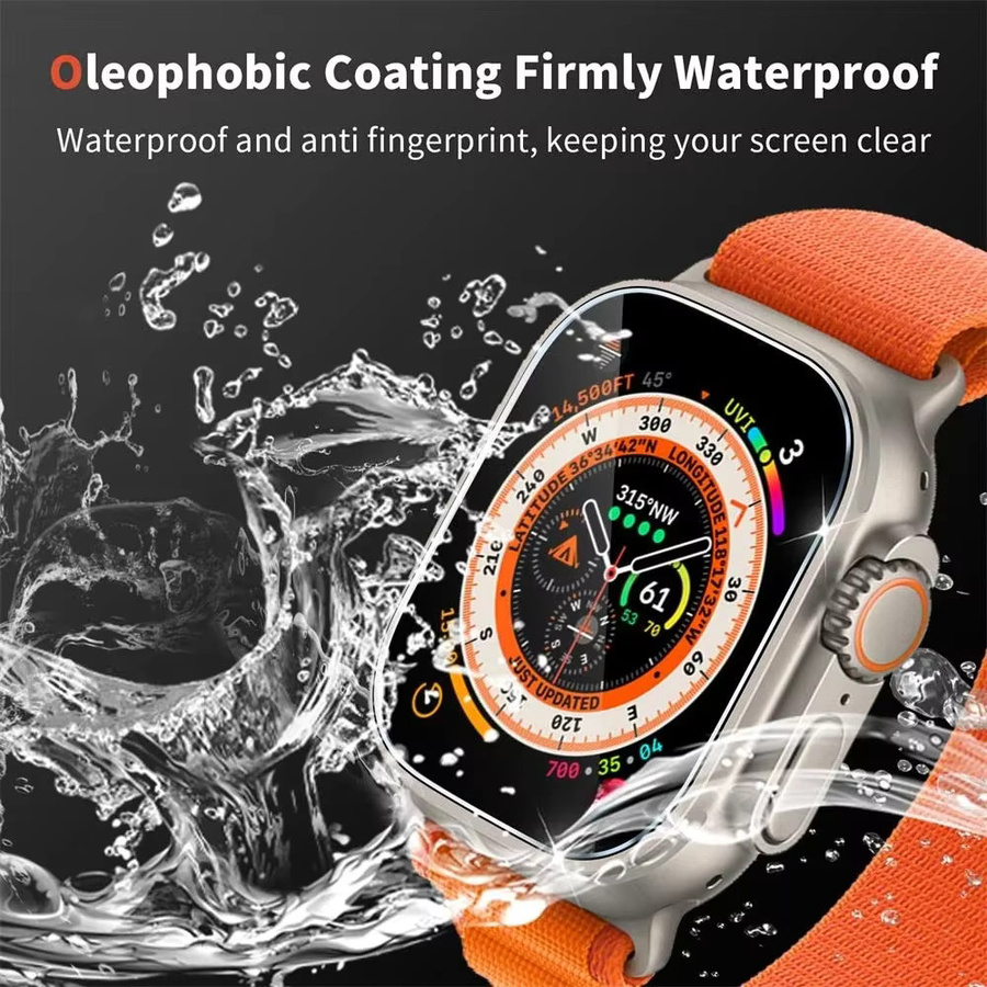 CAOWTAN Displayschutzfolie für Apple Watch Ultra 49 mm, Glas, 5 Stück - Bild 3