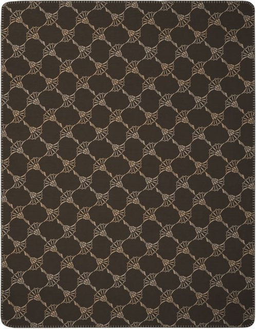 Wohndecke JOOP! ALLOVER in Braun mit geometrischem Design, B/B: 200 x 150 cm - Bild 1