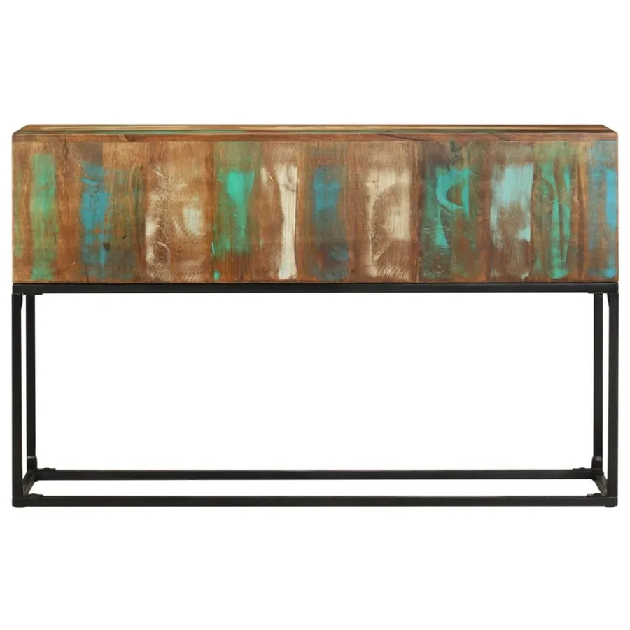 vidaXL Konsolentisch aus Massivholz in Braun im industriellen Design B/T/H: 120 x 30 x 75 cm - Bild 2