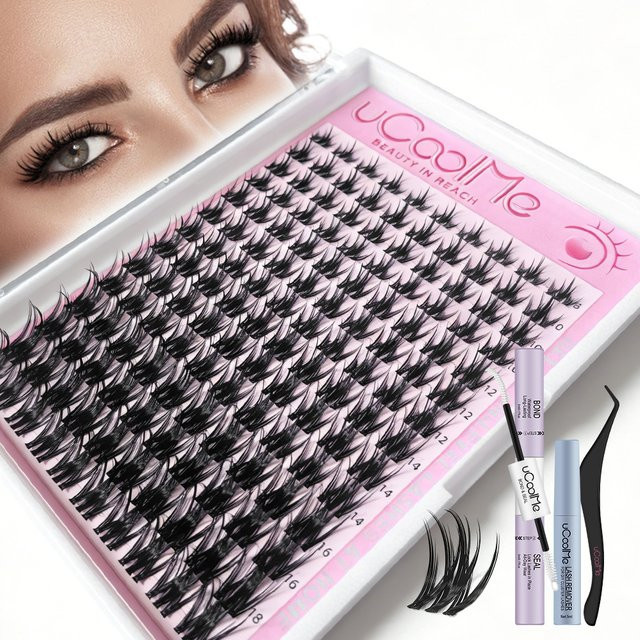 uCoolMe Lashes Fairy Bloom Manga-Cluster-Set, Black, Unisex - Bild 1