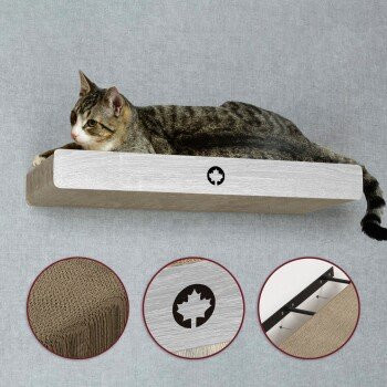 Canadian Cat Company Kratzbrett Cloud für die Wand in Hellgrau B: 30,0 cm, H: 70,0 cm, T: 8,0 cm - Bild 1