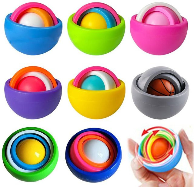 Fashnics Kugel Fidget Spinner, gelb - Bild 1