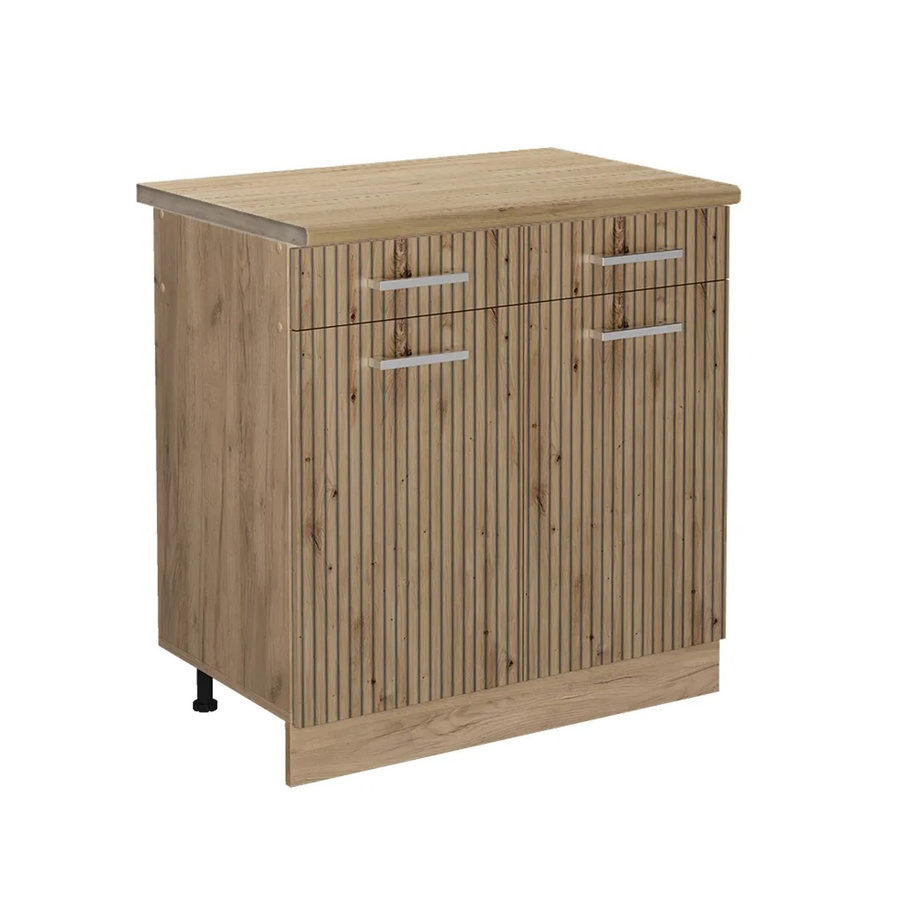 Vicco Küchenunterschrank R-Line Artisan-Eiche Goldkraft Eiche, B/T/H: 80 x 60 x 81,6 cm - Bild 2