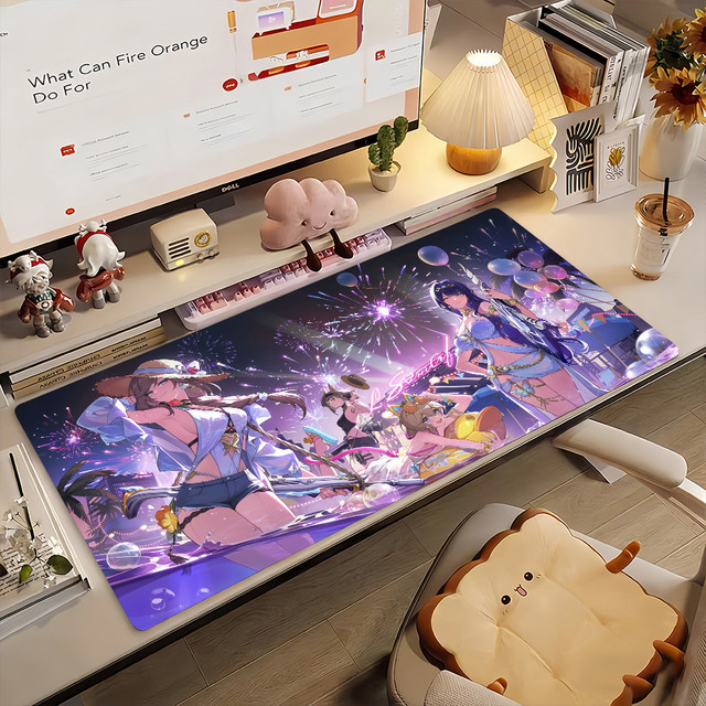 Strinova Mauspad rutschfeste Gamer-Schreibtischunterlage in Multicolour - Bild 1