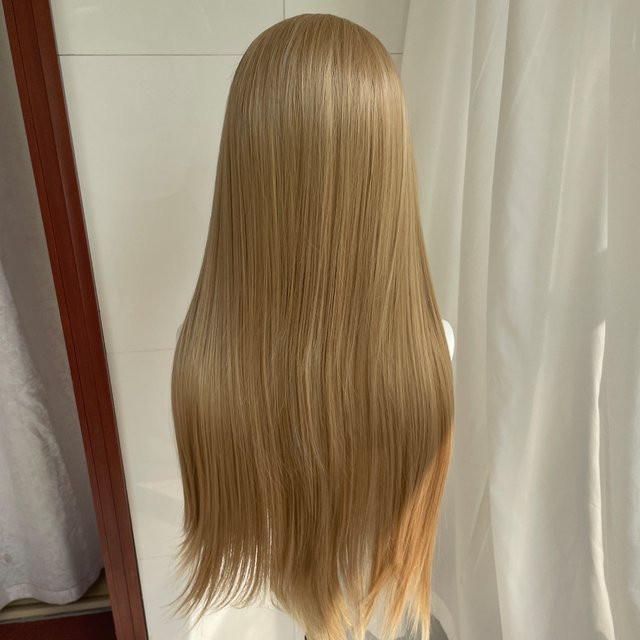Artjosy Lace-Front-Perücke, Blond, Synthetisch, 26 Zoll, Gerade, Damen - Bild 1