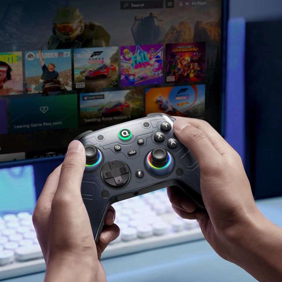 QRD FERROX M5 Wireless Gamepad für Xbox Series X, Xbox Series S und Xbox One mit Hall-Effekt-Joystick in Schwarz - Bild 3