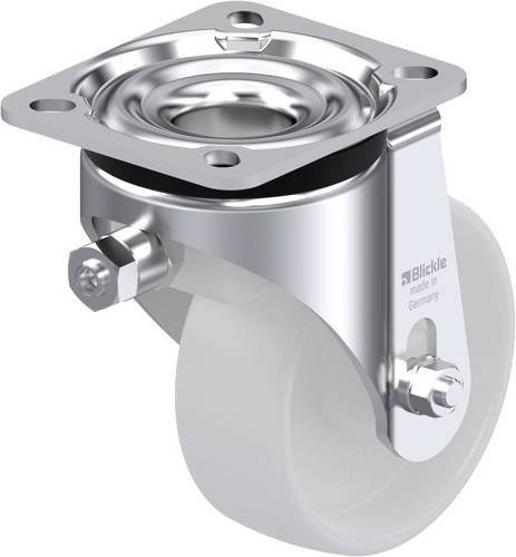 Blickle HRLK-PO 100G-VS Nivellierrolle aus verzinktem Stahlblech, Rad-Durchmesser: 100 mm, Tragfähigkeit: 280 kg, Farbe: Silber - Bild 1