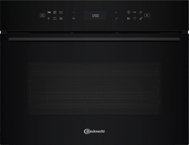 Bauknecht Einbau-Kompaktbackofen mit Mikrowellenfunktion und Dampffunktion in Schwarz BCW7O7HTSK - Bild 1