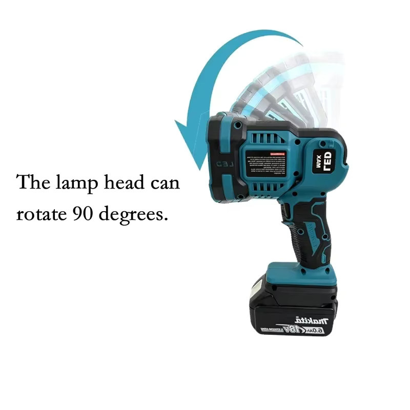 Makita LED-Taschenlampe als tragbare Laterne und Scheinwerfer für 18-V-Akkus in Blau - Bild 3
