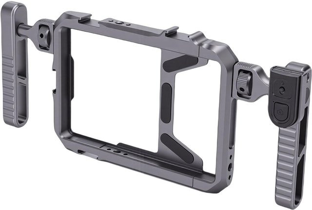 TOMTOP Smartphone Video Rig aus Aluminiumlegierung mit Bluetooth-Fernbedienung in Grau - Bild 1