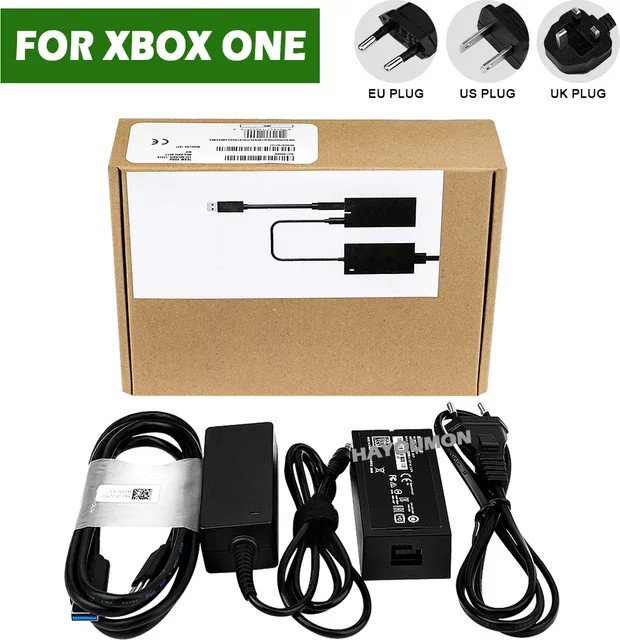 Microsoft Kinect AC-Adapter für Xbox One, Xbox One Slim, Xbox One X und PC in Schwarz - Bild 1