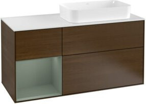 V&B Waschtischunterschrank Finion in Lackoptik, Breite: 120 cm, Tiefe: 50,1 cm, Höhe: 50,1 cm - Bild 1