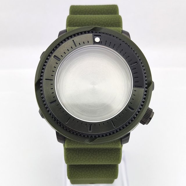 OUMASHI Herrenuhr Edelstahl, Silber, Silikon, Modern - Bild 1