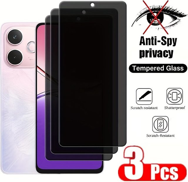 3er Set Displayschutzfolien aus gehärtetem Glas für verschiedene OPPO Modelle in Transparent - Bild 1