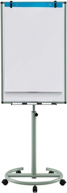 Costway Mobiles Whiteboard und Flipchart Ständer in Grün und Weiß, Breite: 100 cm, Höhe: 192 cm - Bild 1