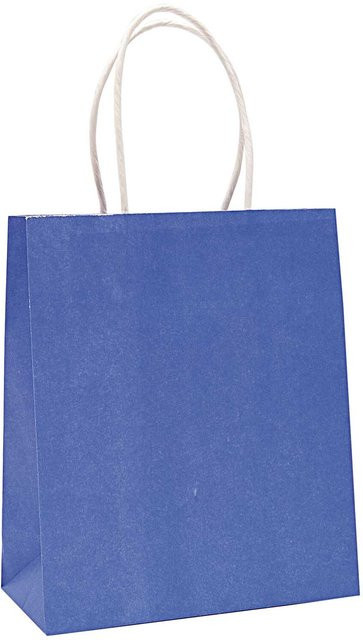Rico Design Papiertüte aus Kraftpapier in Blau, B/T/H: 24 x 12 x 31 cm - Bild 1