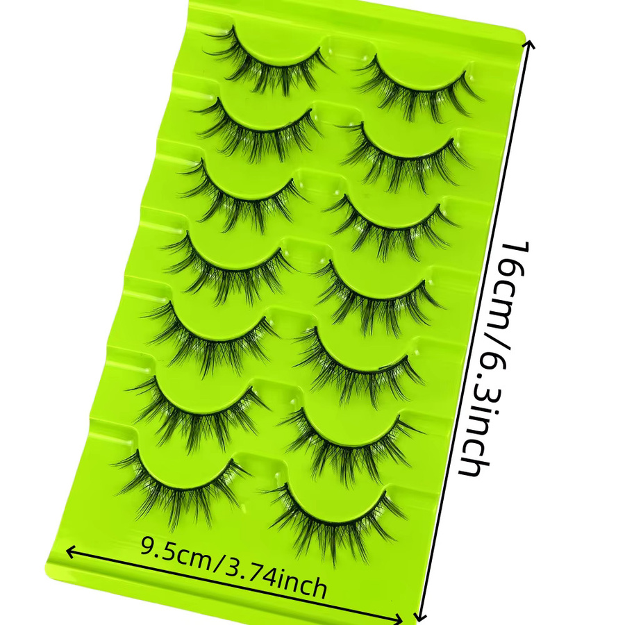 LIMEIKAI Wimpern, 3D-Curl, Black, Unisex, 7 Paar - Bild 2