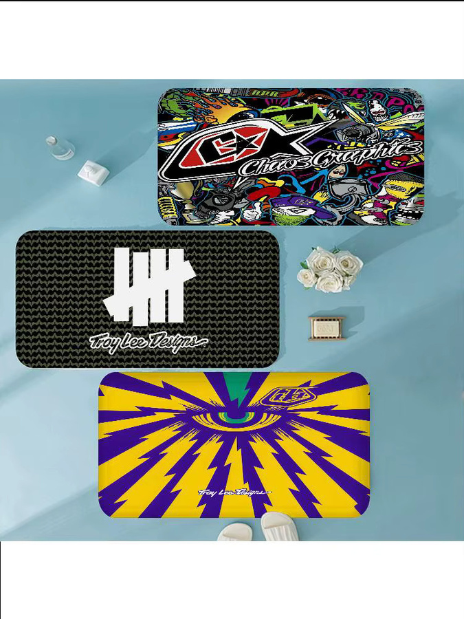 Troy Lee Design Fußmatte im nordischen Stil als Druckteppich für Badezimmer, Toilette oder Schlafzimmer, Multicolor - Bild 7