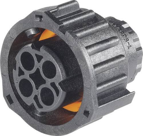 TE Connectivity 1-967325-2 Rundstecker Buchse, gerade, 3 Polzahl, DIN 72585, Schwarz - Bild 1