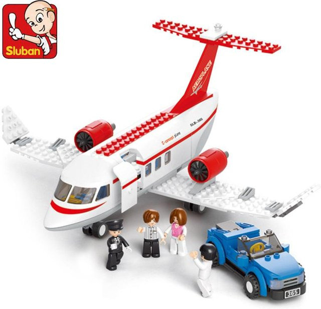 Yiran toy Stadt Luftfahrt Flughafen Flugzeug Bus Bausteine 275-teiliges Set - Bild 1