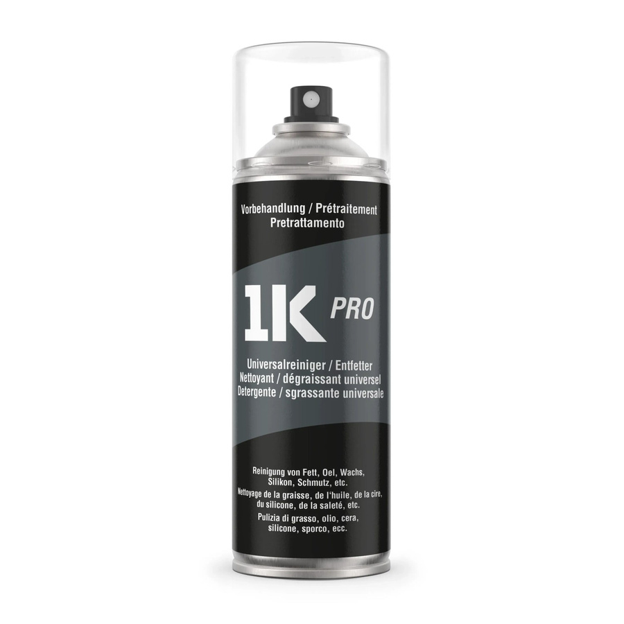 1K PRO COLORS Spraydose Universalreiniger und Entfetter Transparent Matt 400ml - Bild 2