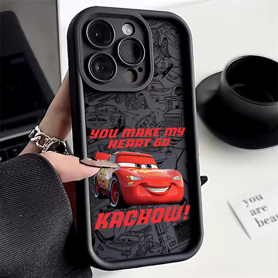 Handyhülle für Google Pixel 10 9 8 7 Pro XL mit Cartoon Lightning McQueen Design in Multicolour, weiche Silikon-TPU-Rückseite - Bild 2