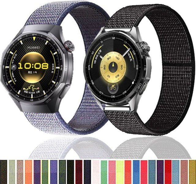 Unisex Nylon Sportarmband für Huawei Watch GT6 Pro GT5 Pro GT4 GT3 GT2 Serie in Multicolor, Breite: 20 mm und 22 mm - Bild 1