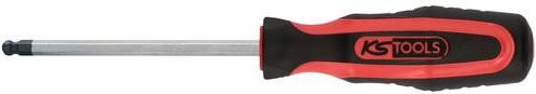 KS Tools ERGOTORQUEplus Innensechskantschraubendreher mit Kugelkopf in Rot aus Stahl, 6,0 mm - Bild 1