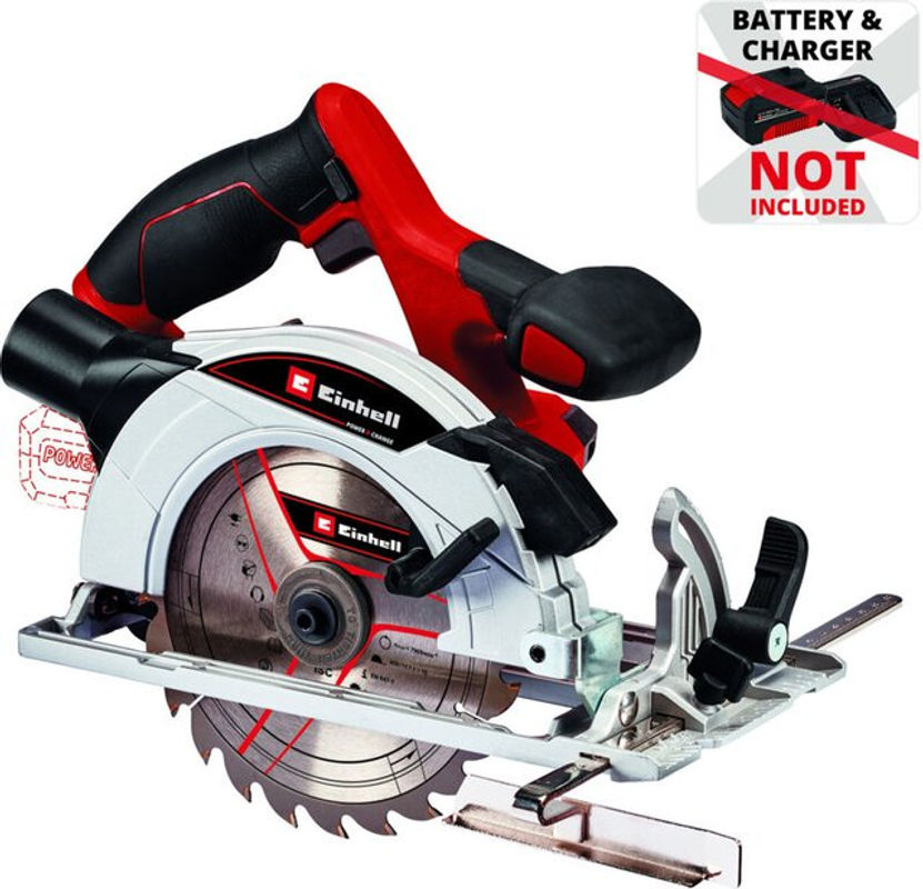 Einhell Power X-Change Akku-Handkreissäge TE-CS 18/165-1 Li Solo, 18V, Farbe: Rot/Schwarz - Bild 2