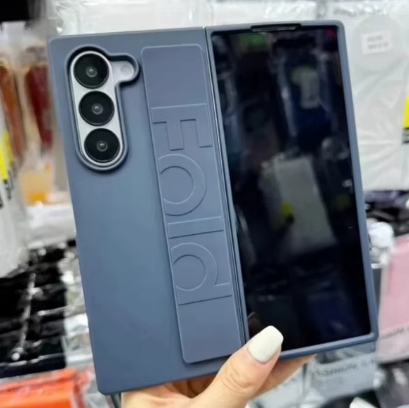 Stoßfeste und ultradünne Handyhülle mit elastischem Armband für Samsung Galaxy Z Fold und S-Serie in Transparent - Bild 5