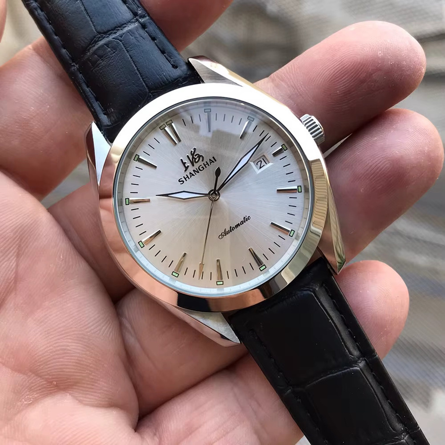 KEAOIRUS Armbanduhr Automatik, Edelstahl, 40 mm, Leder, Schwarz, Herren - Bild 2